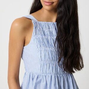 J. Crew Blue and White Patterned Skirt